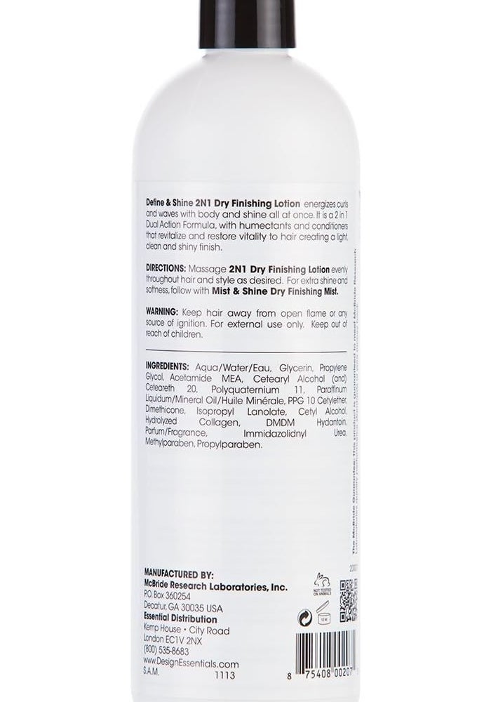 Design Essentials Define & Shine 2-N-1 Dry Finishing Lotion - 16 Ounce - Image 3